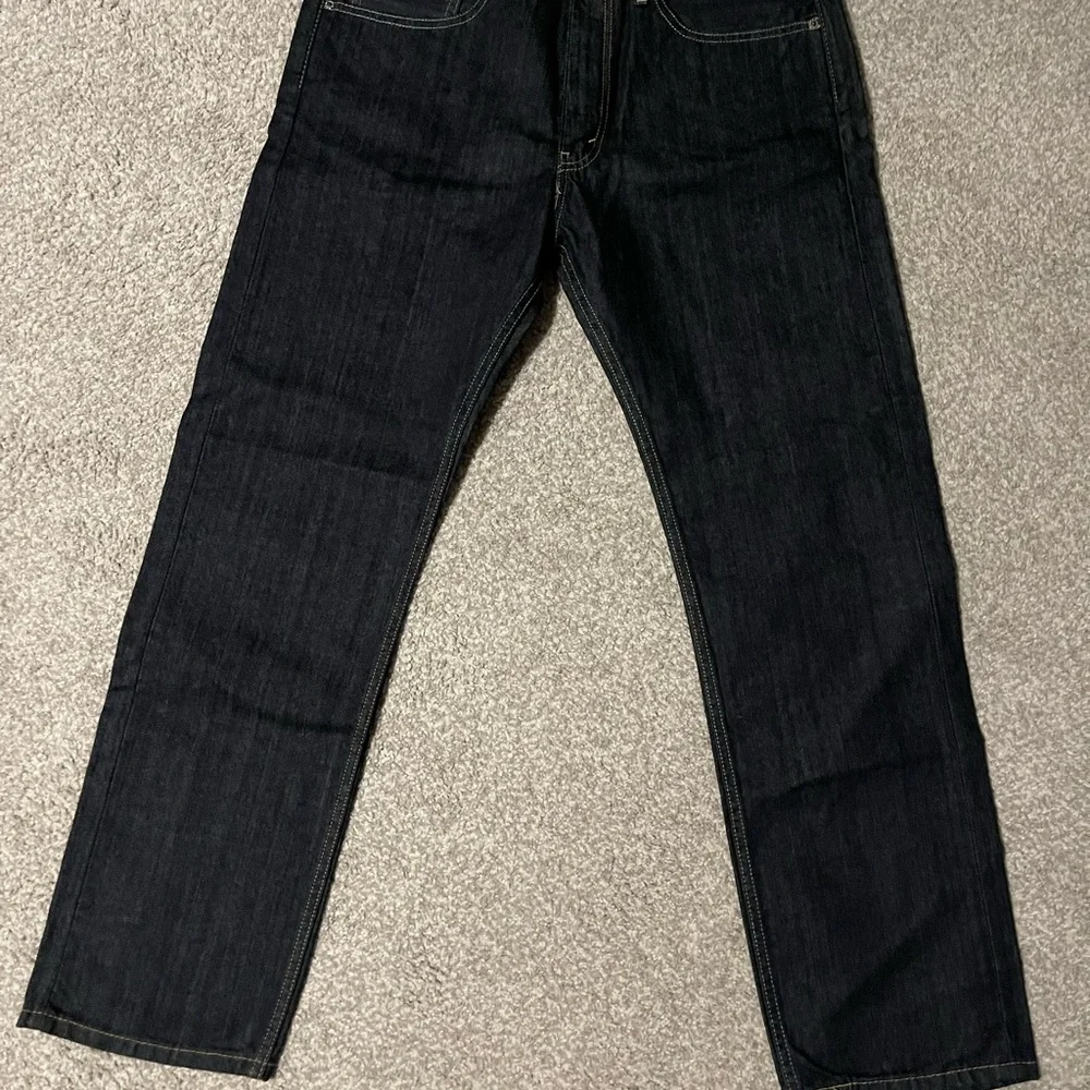 Levis 505 Mens Jeans Regular Fit Denim Bottoms Casual Pants Zipper Fly New Rinse